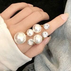 Faux Pearl Decor Ring